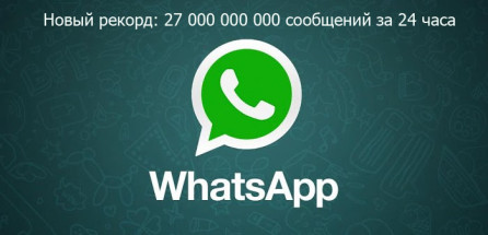 WhatsApp - рекорд посещаемости