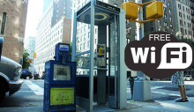 телефонная будка в Нью-Йорке