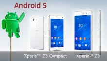 Андроид 5 для SONY Xperia Z3 и Z3 Compact