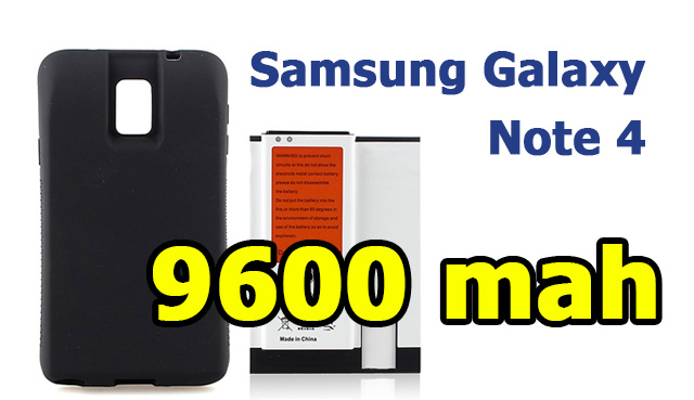 Усиленная батарея для Samsung Galaxy Note 4 - 9600 мАч